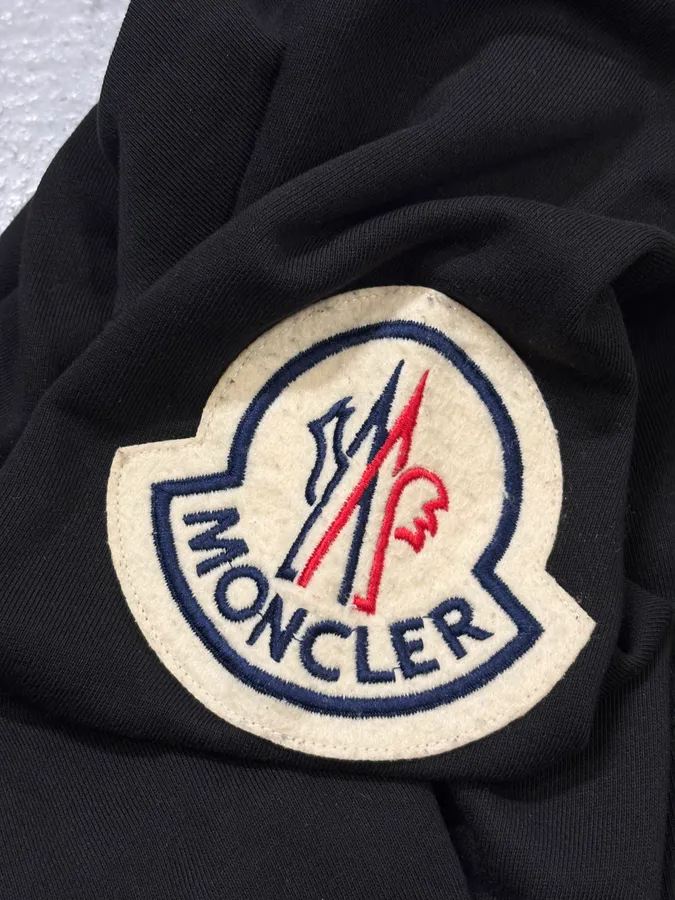 Moncler Black Logo Crewneck Sweater - Image 8
