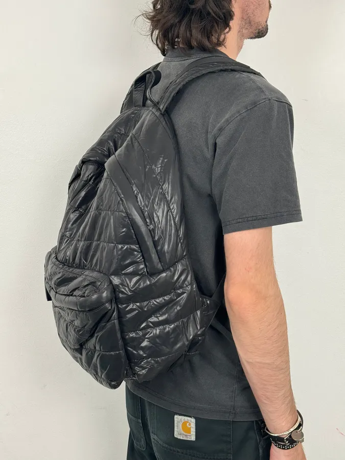 Moncler Black Nylon Puffer Backpack - Image 3