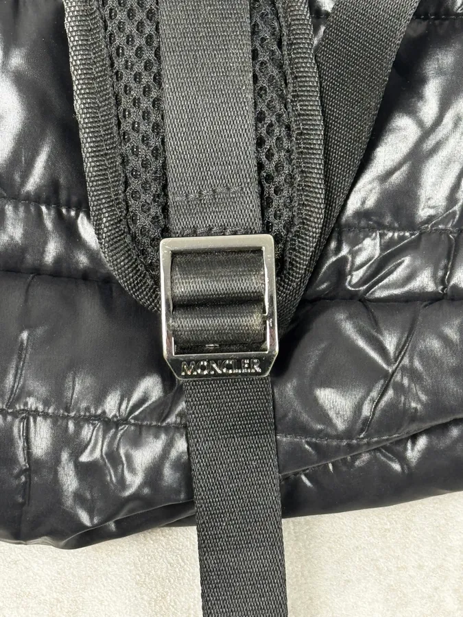 Moncler Black Nylon Puffer Backpack - Image 8