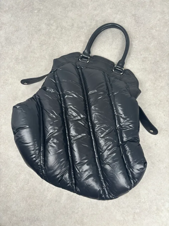 Moncler Black Nylon Quilted Handle Bag - Image 6