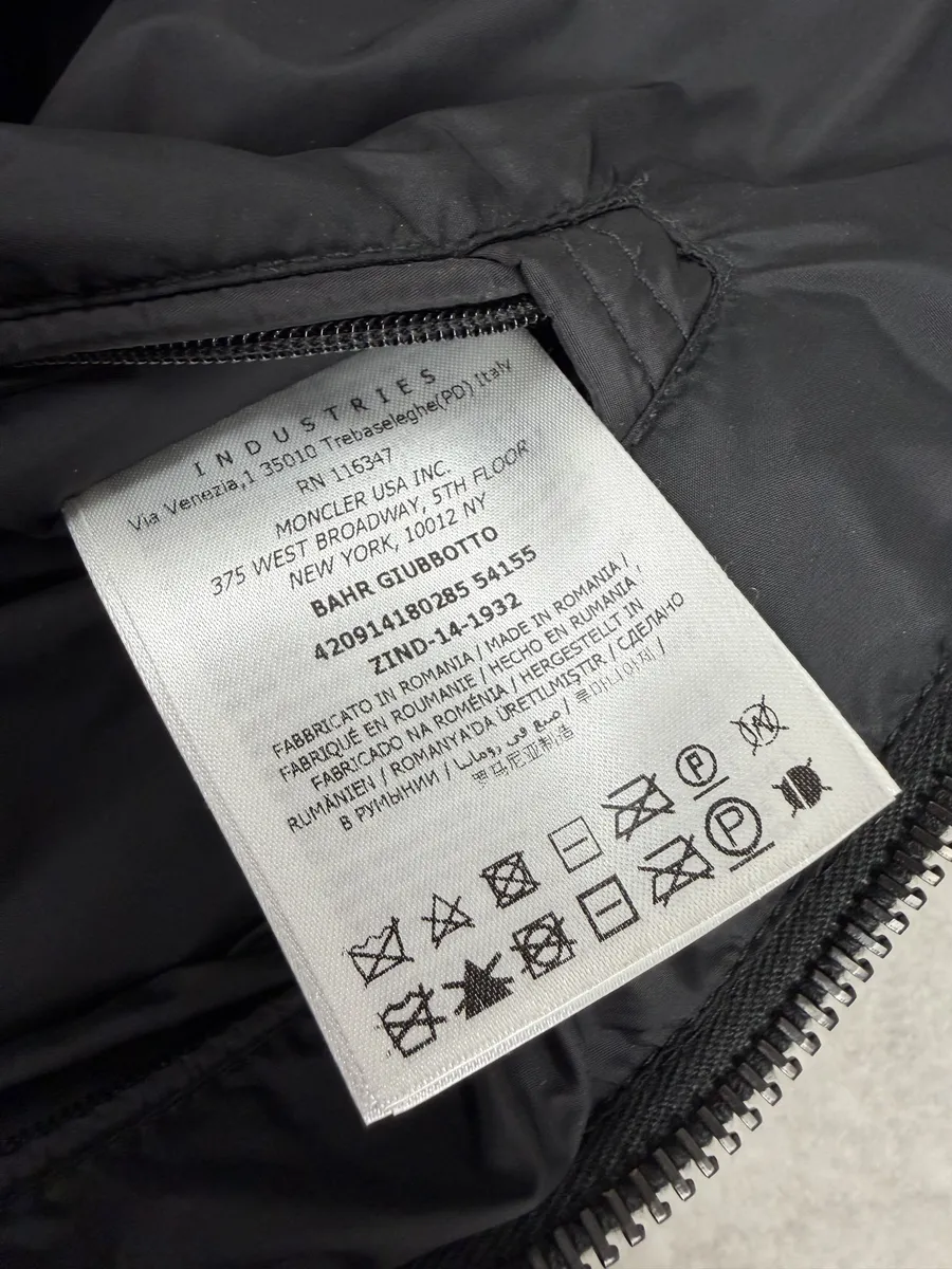 Moncler Black Quilted Leather Padded Puffer Jacket - Image 11