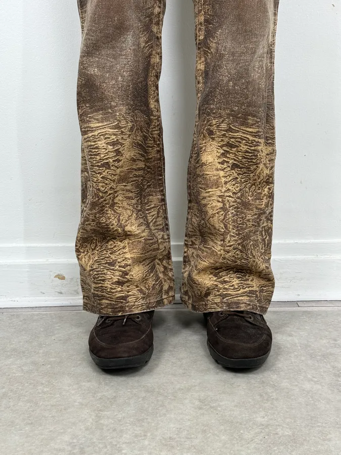 Moncler Brown Suede Puffer Lace-Up Hiking Boots - Image 3