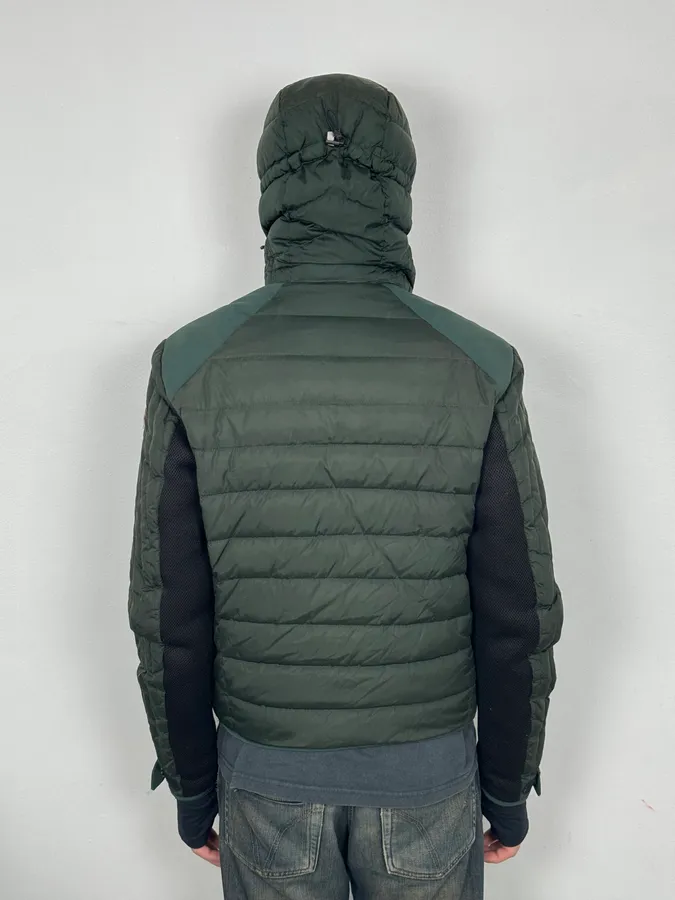Moncler Olive Nylon Quilted Down Puffer Jacket - Image 3