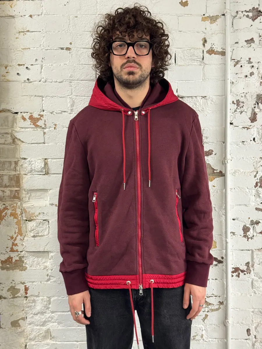 Moncler Red Hybrid Detachable Hood Jacket - Image 2