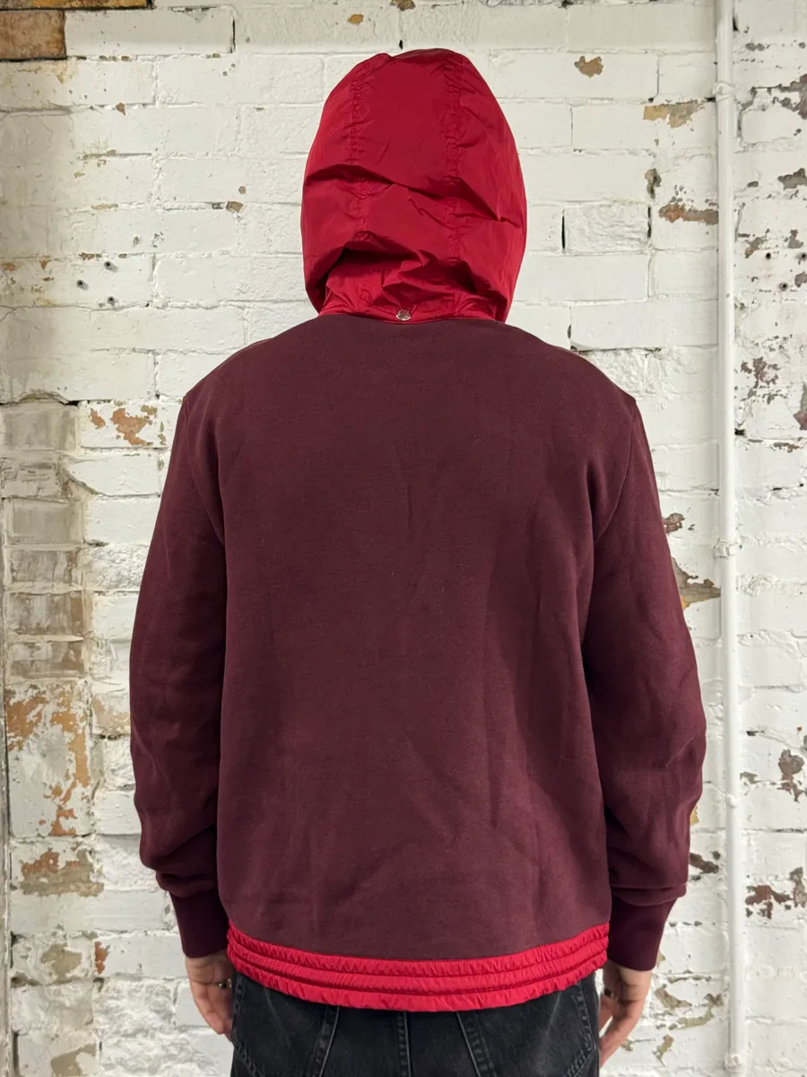 Moncler Red Hybrid Detachable Hood Jacket - Image 3
