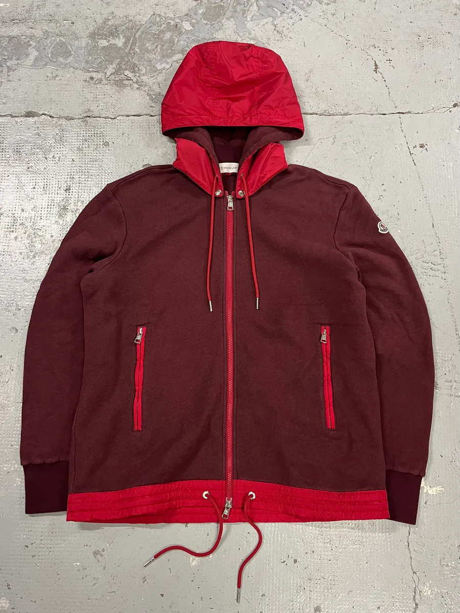 Moncler Red Hybrid Detachable Hood Jacket - Image 4