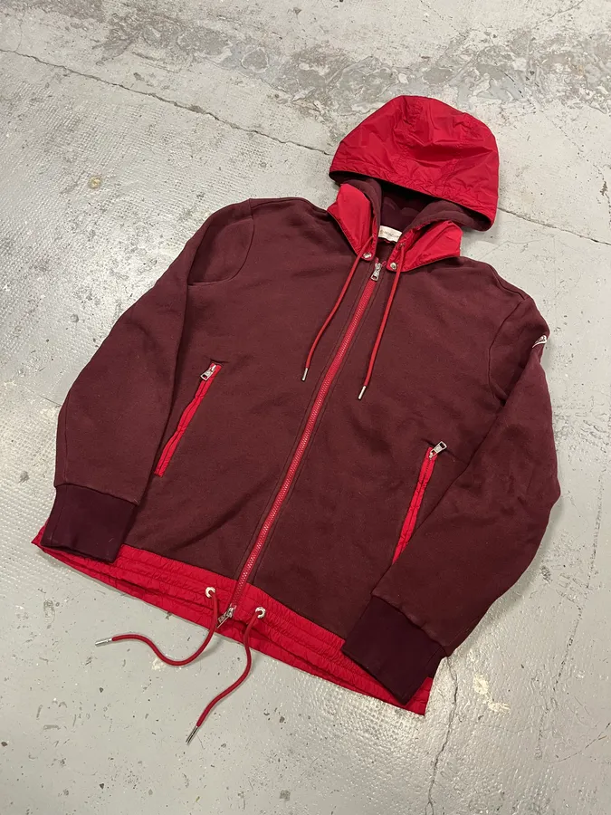 Moncler Red Hybrid Detachable Hood Jacket - Image 5