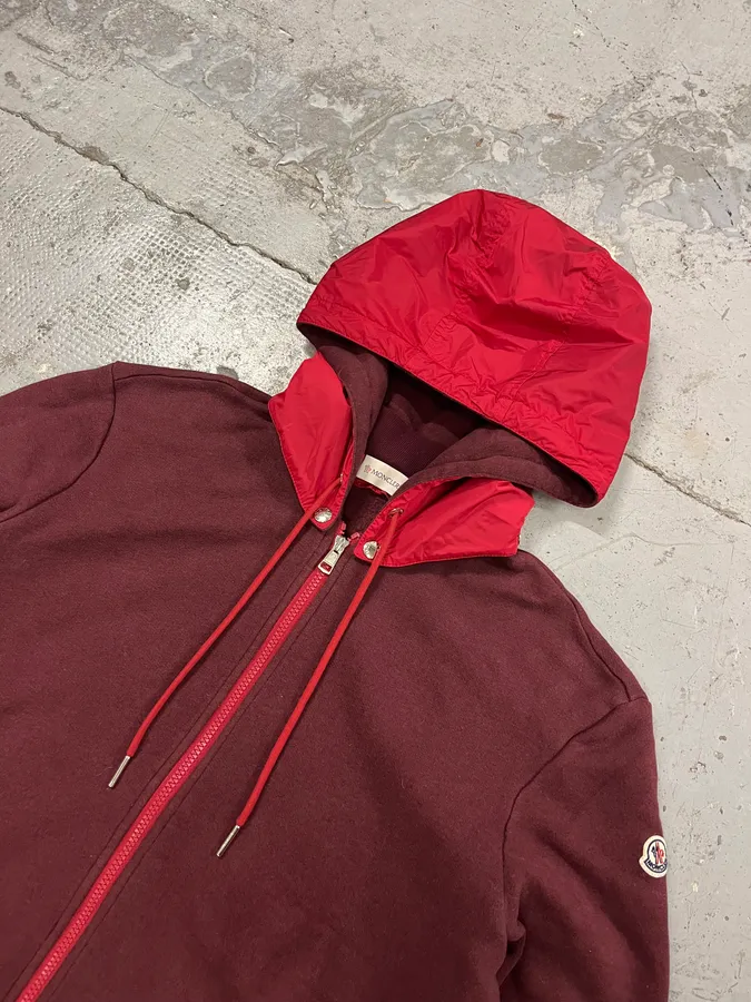 Moncler Red Hybrid Detachable Hood Jacket - Image 6