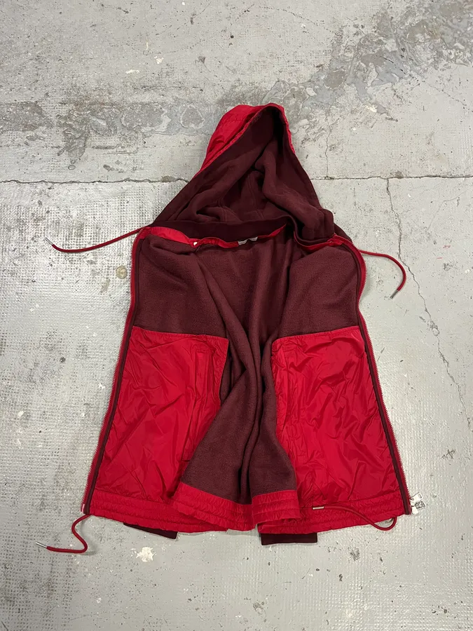Moncler Red Hybrid Detachable Hood Jacket - Image 9