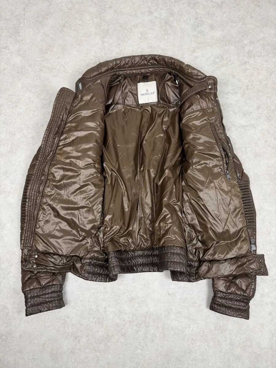Moncler Signature Brown Quilted Puffer Jacket - Image 13
