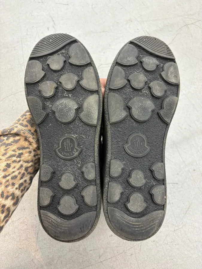 Moncler Signature Winter Black Pony Hair Leather Boots - Image 8