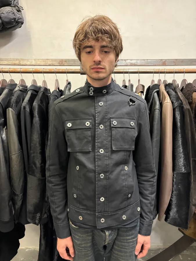 Moschino Black Studded Cropped Jacket - Image 2