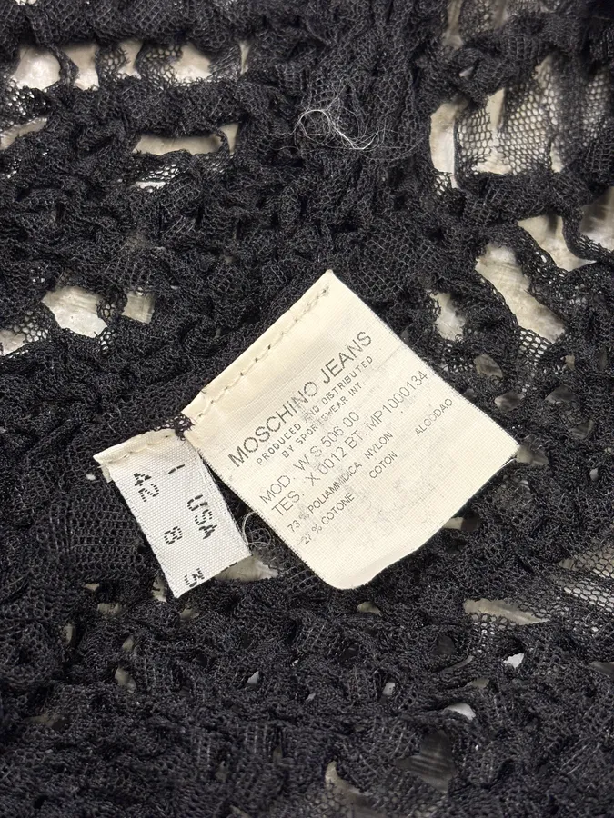 Moschino Black Wool Buttoned Cardigan - Image 7