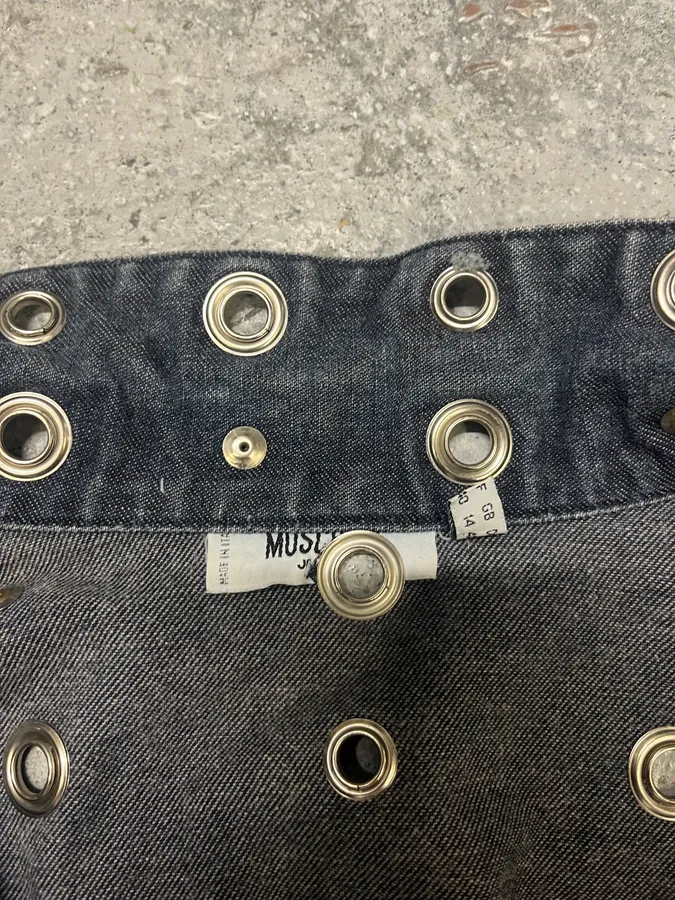 Moschino Eyled Punk Holes Denim Jacket - Image 7