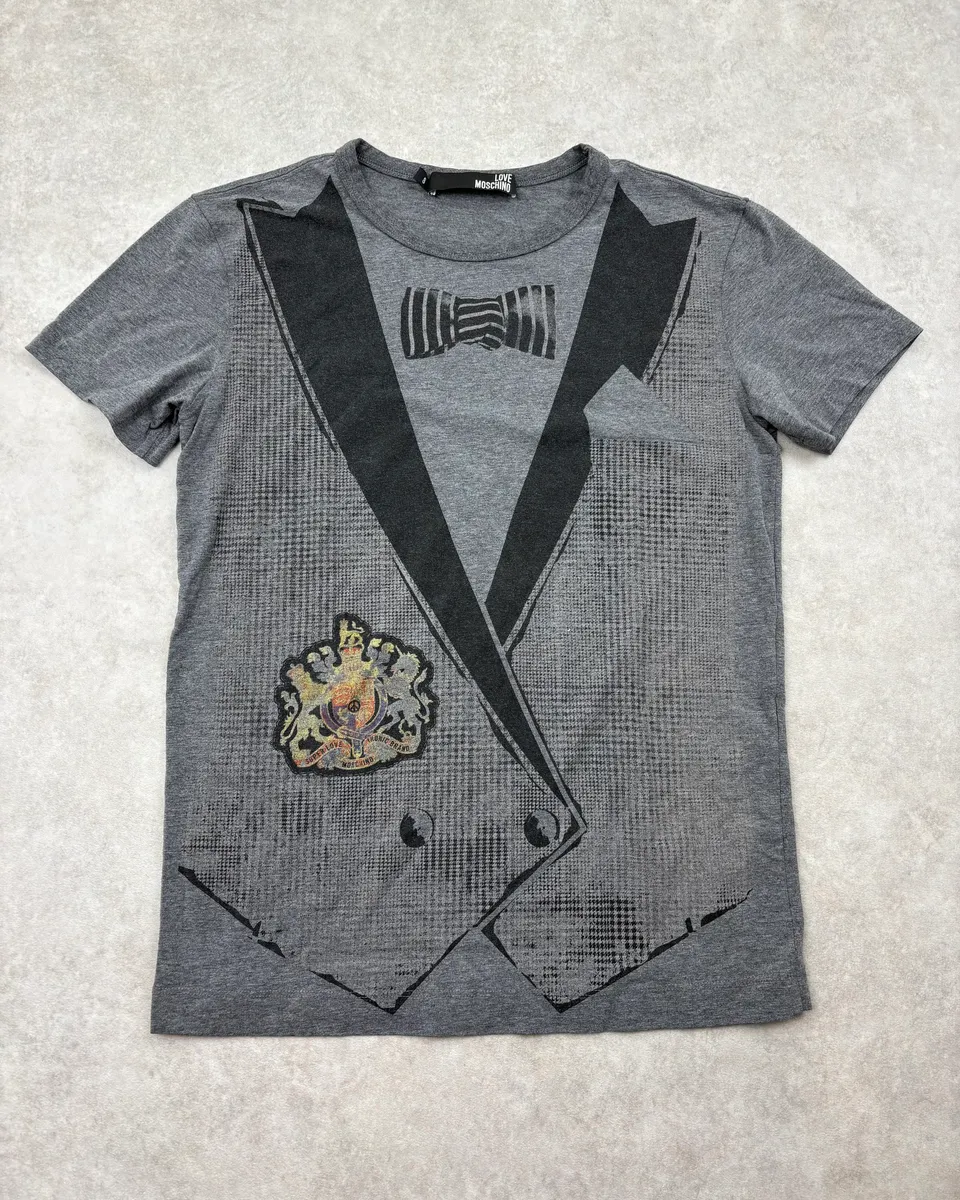Moschino Grey Blazer Trompe L’Œil T-Shirt