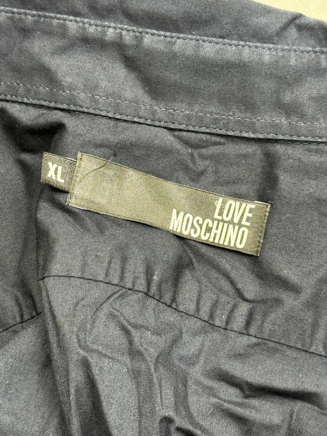 Moschino Navy Smoke Cowboy Print Shirt - Image 9