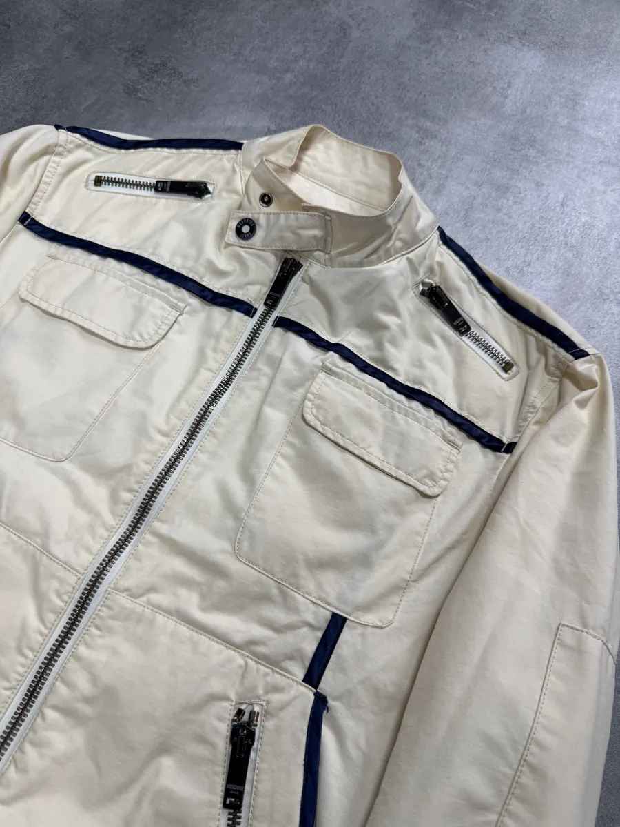Moschino Utility Snow White Worker Bomber Jacket - Image 2