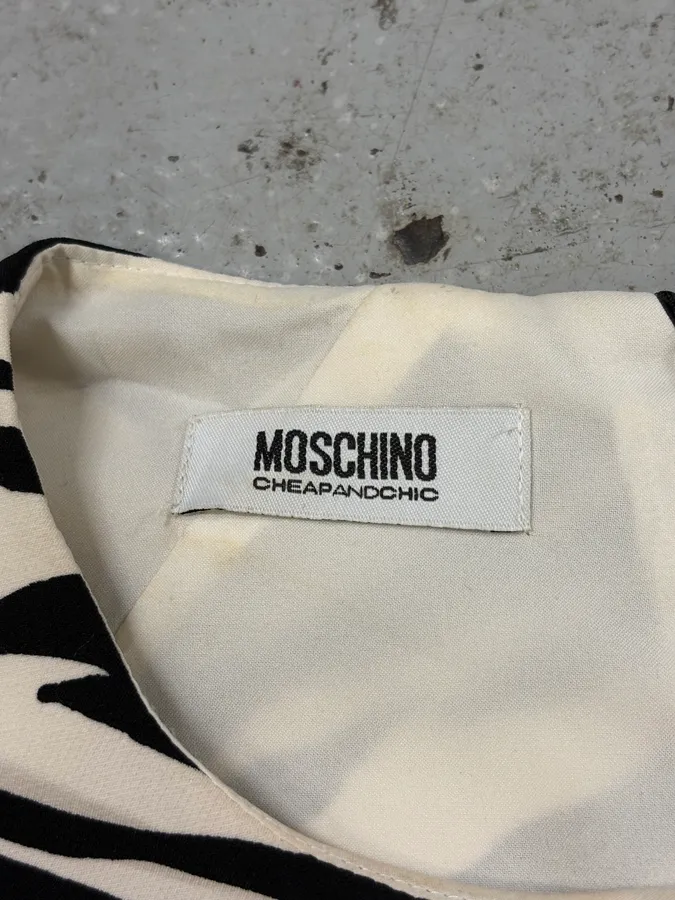 Moschino Zebra Balck & White Dress - Image 6