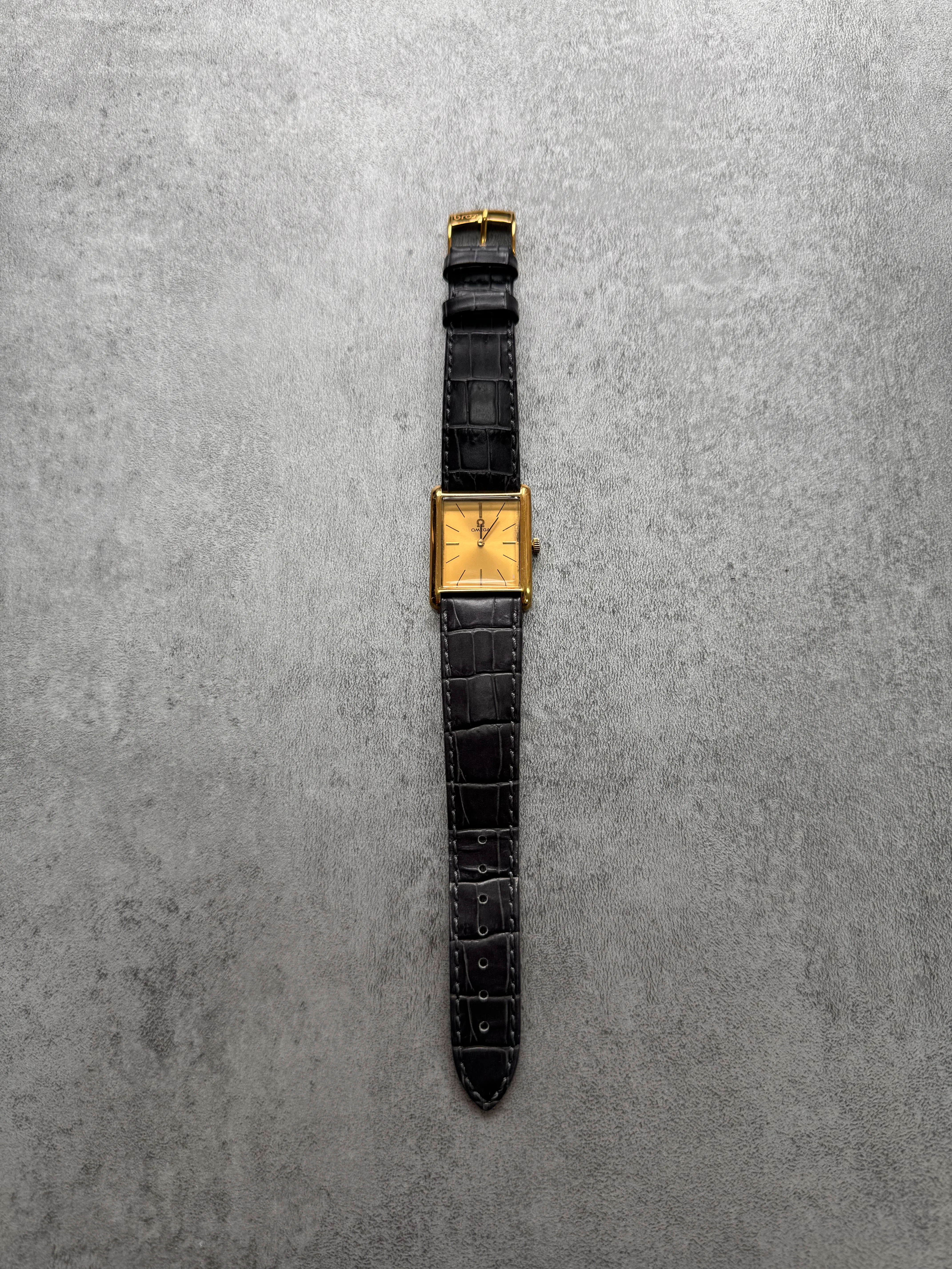 1970s Omega Gold Plated Case Tank Manual Watch (OS) - Image 6