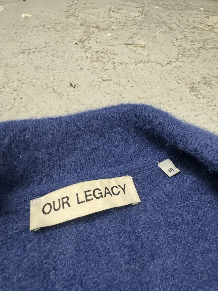 Our Legacy Blue Royal Wool Knit Cardigan - Image 3