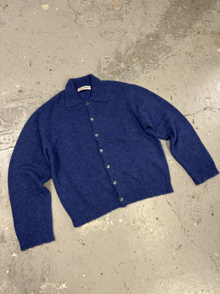 Our Legacy Blue Royal Wool Knit Cardigan - Image 9