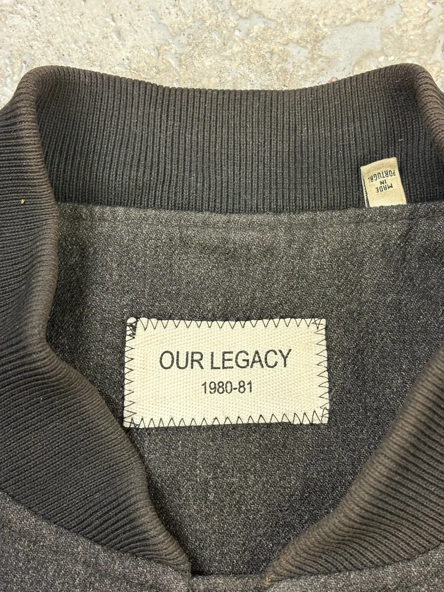 Our Legacy Grey Wool Bomber Jacket - Image 12