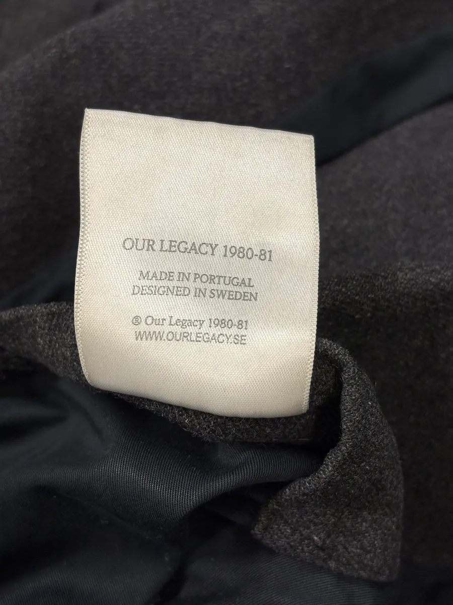 Our Legacy Grey Wool Bomber Jacket - Image 9