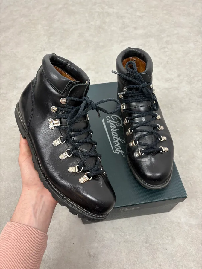 Paraboot Avoriaz Black Leather Boots