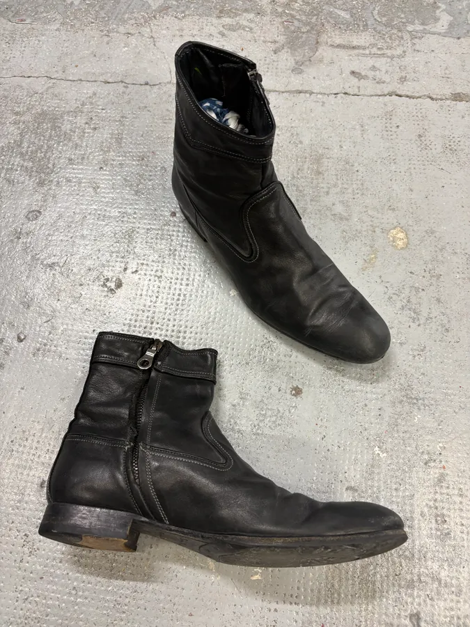 Paul Smith Black Leather Chelsea Boots - Image 5