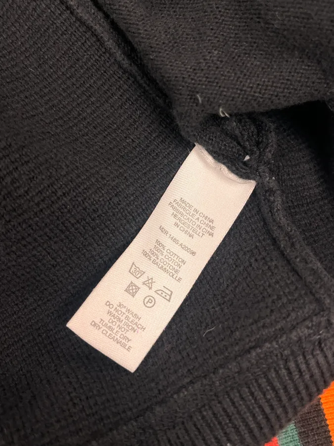 Paul Smith Black Lined Zip-up Cardigan Sweater - Image 10