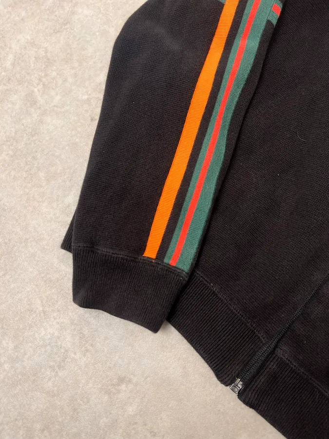 Paul Smith Black Lined Zip-up Cardigan Sweater - Image 6