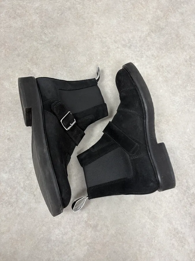 Paul Smith Black Suede Leather Buckle Classy Boots - Image 6