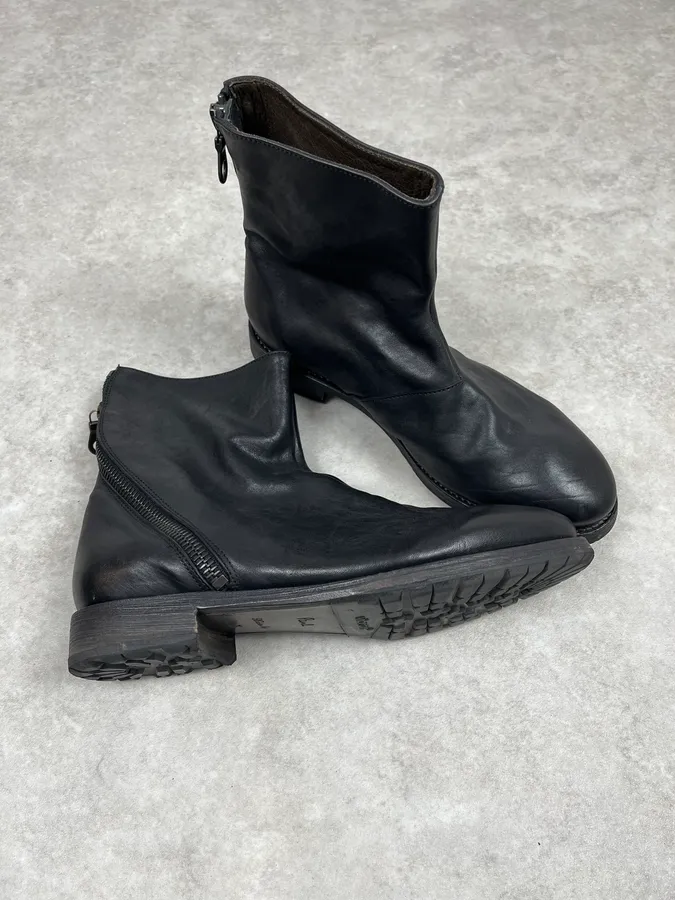 Paul Smith Black Tornado Zip Leather Boots - Image 6