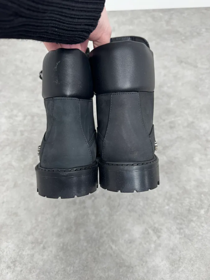 Philipp Plein Black Premium Leather Boots - Image 4