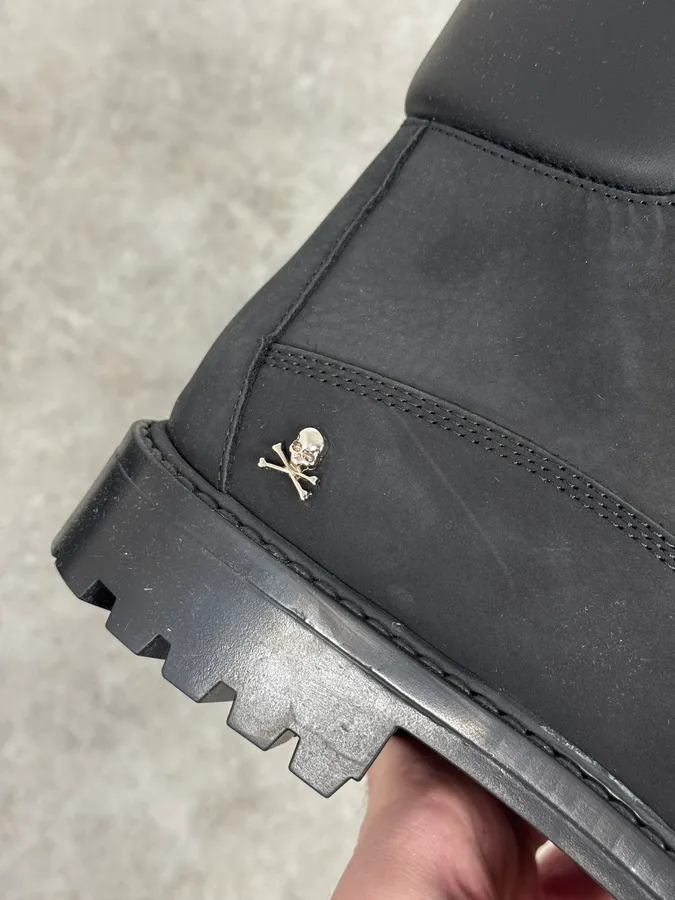 Philipp Plein Black Premium Leather Boots - Image 6