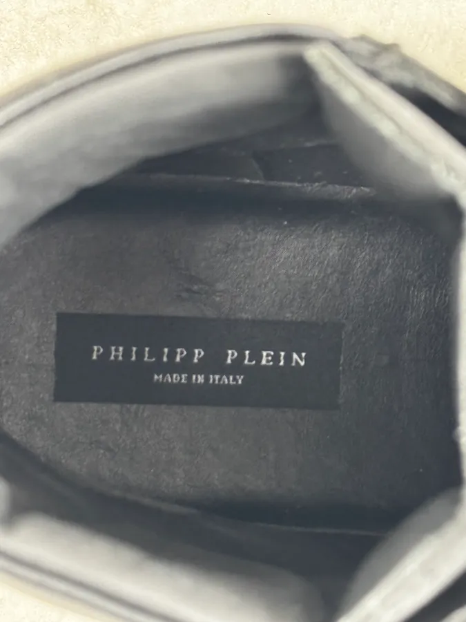 Philipp Plein Black Premium Leather Boots - Image 9