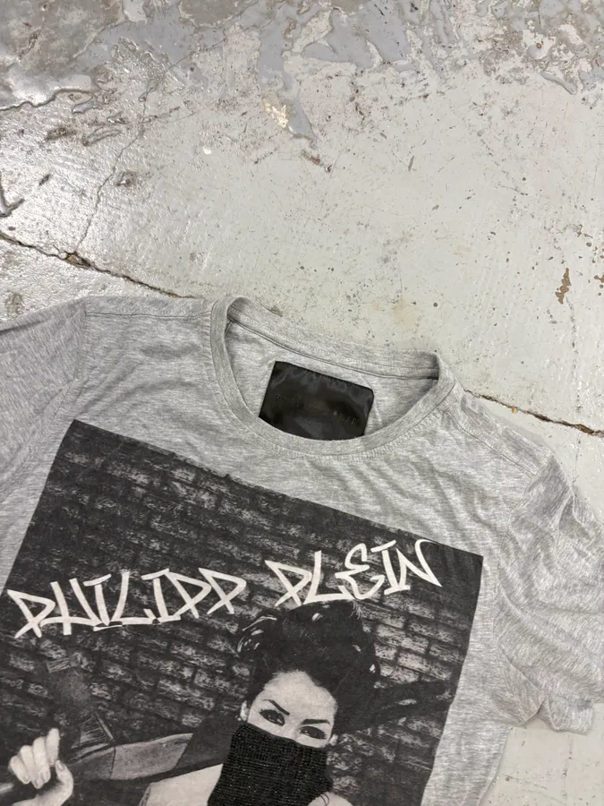 Philipp Plein No Rules Grey T-Shirt - Image 4