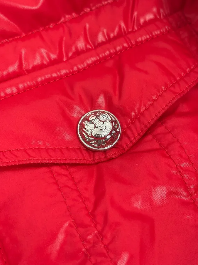 Philipp Plein Red Multi Zip Biker Puffer Jacket - Image 8