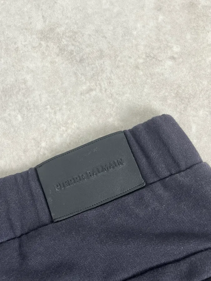Pierre Balmain Asymmetrical Zip Navy Joggers - Image 10