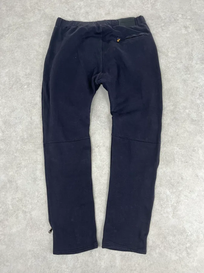 Pierre Balmain Asymmetrical Zip Navy Joggers - Image 8