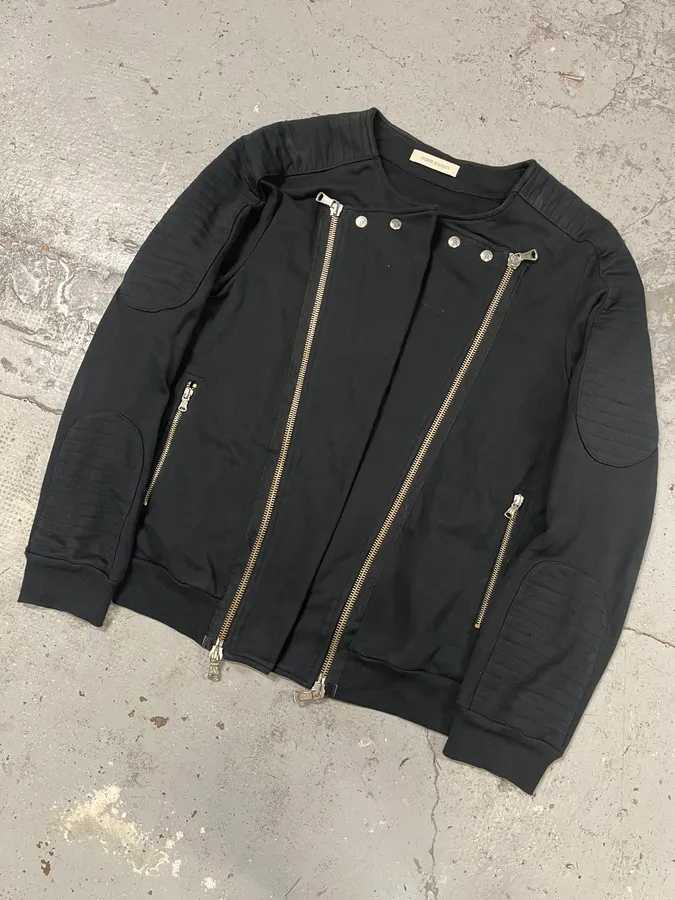 Pierre Balmain Black Horpist 2 Zip Sweater - Image 4