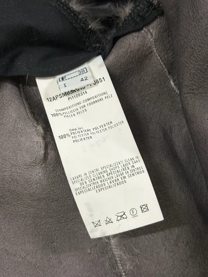 Plein Sud Grey Wool Fur-Lined Coat - Image 10