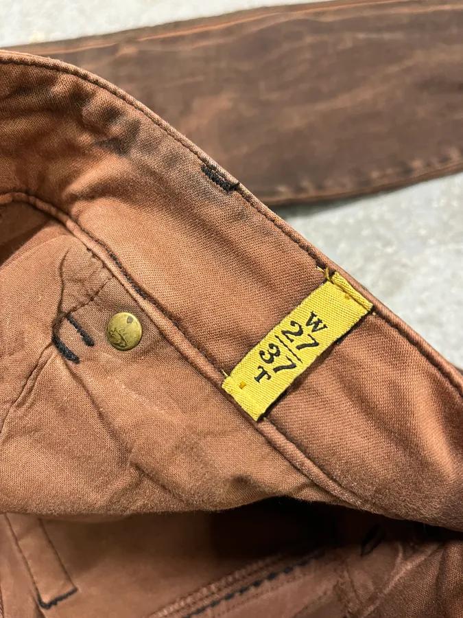 Plein Sud Waxed Burnt Copper Skinny Jeans - Image 12