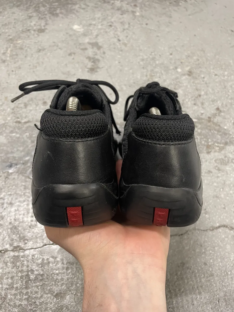 Prada America's Cup Black Low Sneakers - Image 3