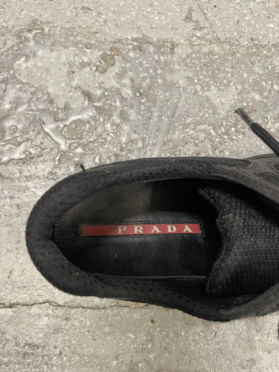 Prada America's Cup Black Low Sneakers - Image 8