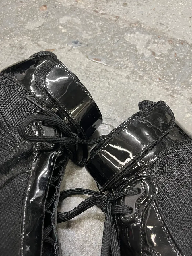 Prada America’s Cup Black Satin High Sneakers - Image 5