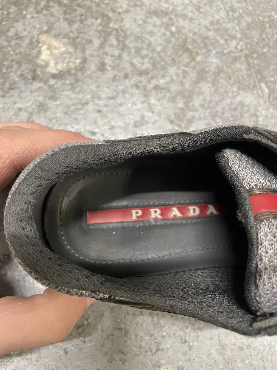 Prada America's Cup Olive Satin Shoes - Image 9