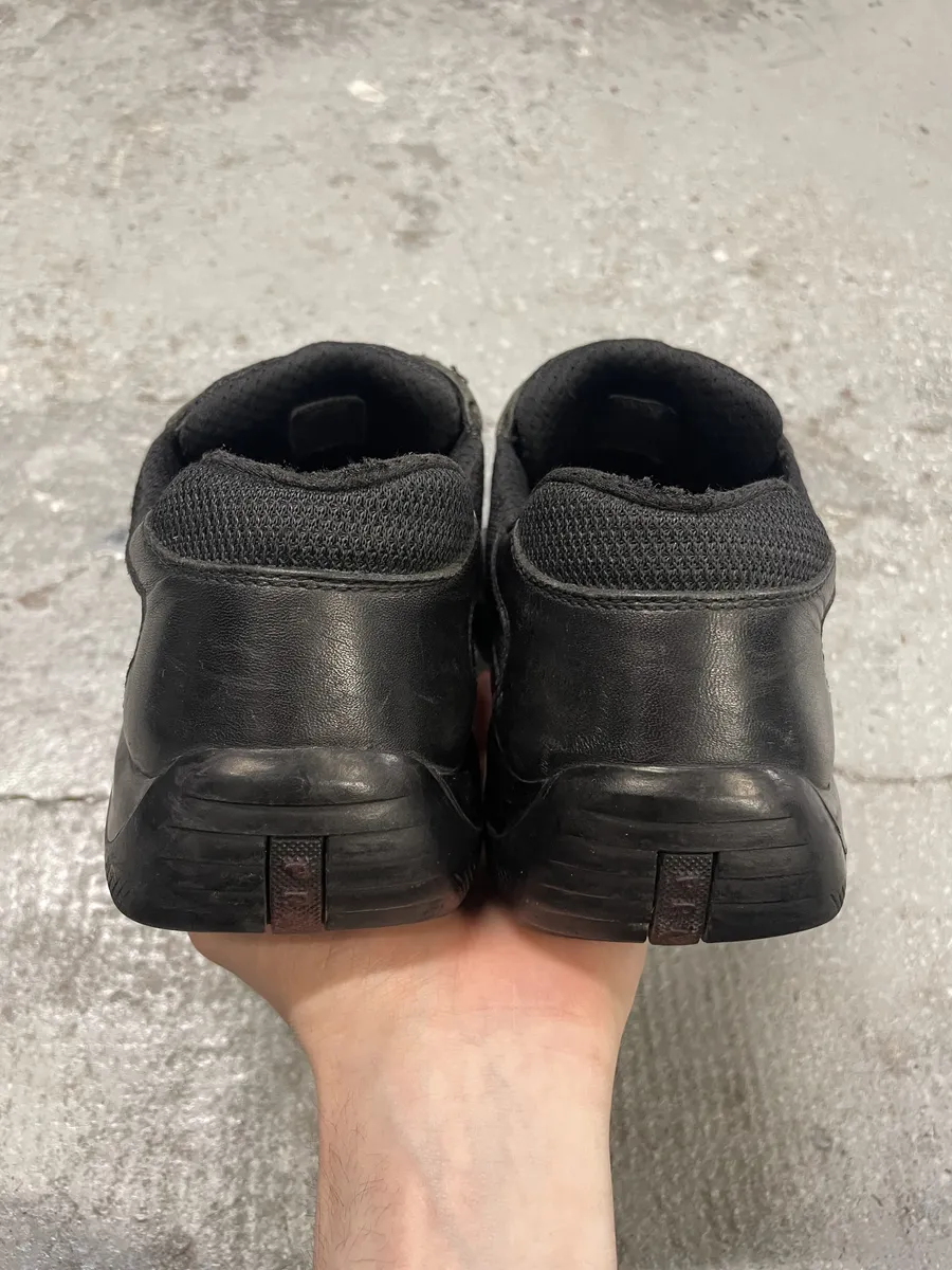 Prada America's Cup Scratch Black Leather Low Sneakers - Image 5