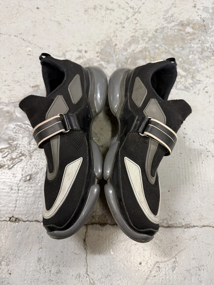 Prada Black Cloudbust Scratches Sneakers - Image 5