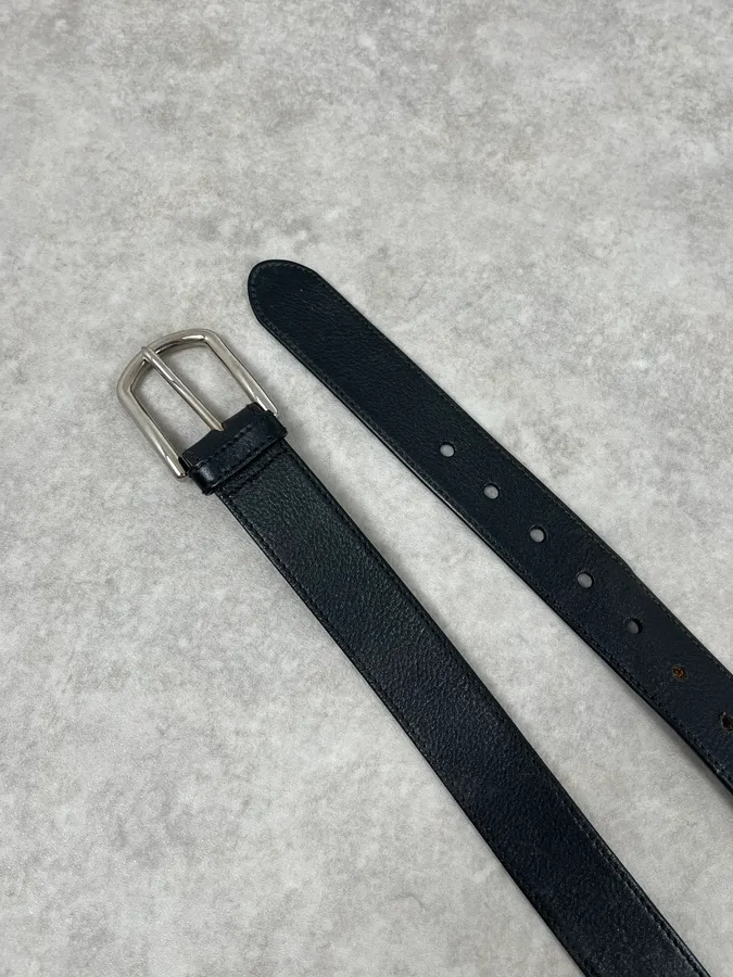 Prada Black Leather Belt - Image 3
